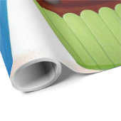 カップケーキラッピング紙 ラッピングペーパー (ロールコーナー)