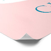 カップケーキラブ名前をカスタムするカップルのポスター ポスター (角)