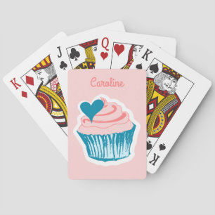 カップケーキラブ名前をカスタムする遊ズカード トランプ