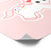 カップケーキレインボーユニコーン ポスター (角)