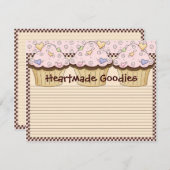 カップケーキレシピカード (正面/裏面)