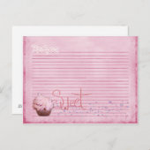 カップケーキレシピカード ポストカード (正面/裏面)