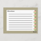 カップケーキレシピカード ポストカード (裏面)