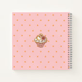 カップケーキレシピクックブックギフト ノートブック (裏面)