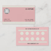 カップケーキロイヤリティ名刺 ロイヤリティカード (正面/裏面)