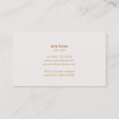 カップケーキロゴベーカリーシェフケータリング 名刺 (裏面)