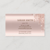 カップケーキロゴベーカリーシェフゴールデンバラ 名刺 (裏面)