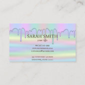 カップケーキロゴベーカリーシェフ、かわいい名刺 名刺 (裏面)