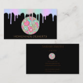 カップケーキロゴベーカリーシェフ、かわいい名刺 名刺 (正面/裏面)