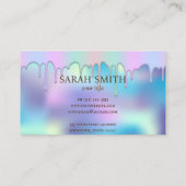 カップケーキロゴベーカリーシェフ、かわいい名刺 名刺 (裏面)