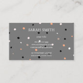 カップケーキロゴベーカリーシェフ、かわいい 名刺 (裏面)