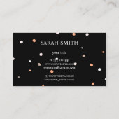 カップケーキロゴベーカリーシェフ、かわいい 名刺 (裏面)