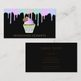 カップケーキロゴベーカリーシェフ、かわいい 名刺