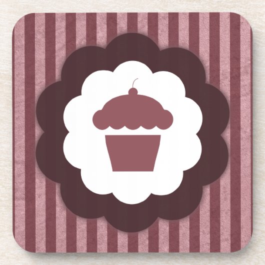 カップケーキヴィンテージ コースター (正面)
