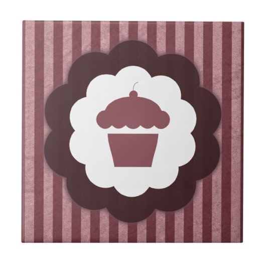 カップケーキヴィンテージ タイル (正面)