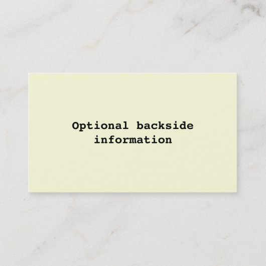 カップケーキ事業 - 名刺 (裏面)