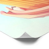 カップケーキ付きアニメお洒落ガール ポスター (角)