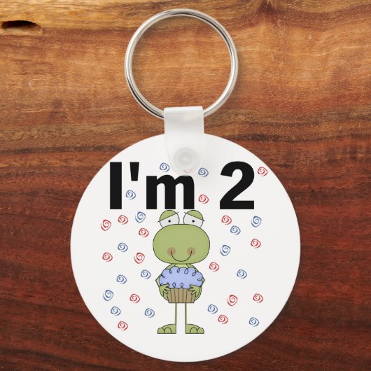 カップケーキ付きカエルTシャツ2nd キーホルダー (正面)