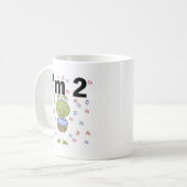 カップケーキ付きカエルTシャツ2nd コーヒーマグカップ (正面左)