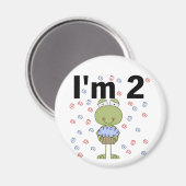 カップケーキ付きカエルTシャツ2nd マグネット (正面/裏面)