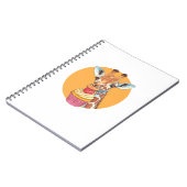 カップケーキ付きキリン ノートブック (左側)