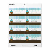 カップケーキ住所 シール (フルシート)