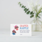 カップケーキ又はスタッドマフィンおむつラッフルチケット エンクロージャーカード (スタンド正面)