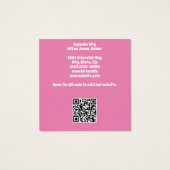 カップケーキ又はベーカリー名刺 (裏面)