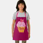 カップケーキ名ベーキングエプロン水彩ヴィンテージ エプロン (インサイチュ)