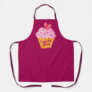 カップケーキ名ベーキングカスタムエプロン水彩 エプロン
