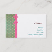 カップケーキ名刺テンプレート 名刺 (裏面)