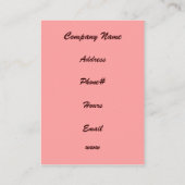 カップケーキ名刺 名刺 (裏面)