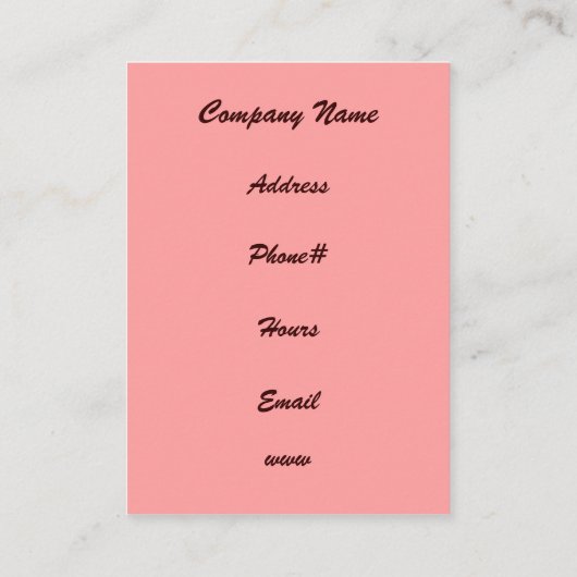 カップケーキ名刺 名刺 (裏面)