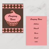 カップケーキ名刺 名刺 (正面/裏面)