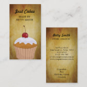 カップケーキ名刺 名刺 (正面/裏面)