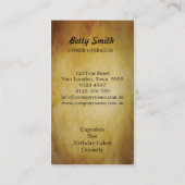 カップケーキ名刺 名刺 (裏面)