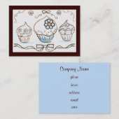 カップケーキ名刺 名刺 (正面/裏面)