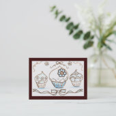 カップケーキ名刺 名刺 (スタンド正面)