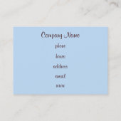 カップケーキ名刺 名刺 (裏面)