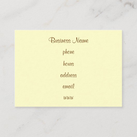 カップケーキ名刺 名刺 (裏面)