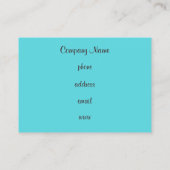 カップケーキ名刺 名刺 (裏面)