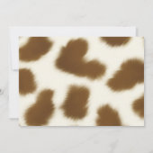 カップケーキ女性のカーボーイベビーガールシャワー招待状 招待状 (裏面)