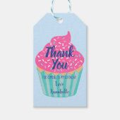 カップケーキ子供の誕生日ありがとう ギフトタグ (正面)