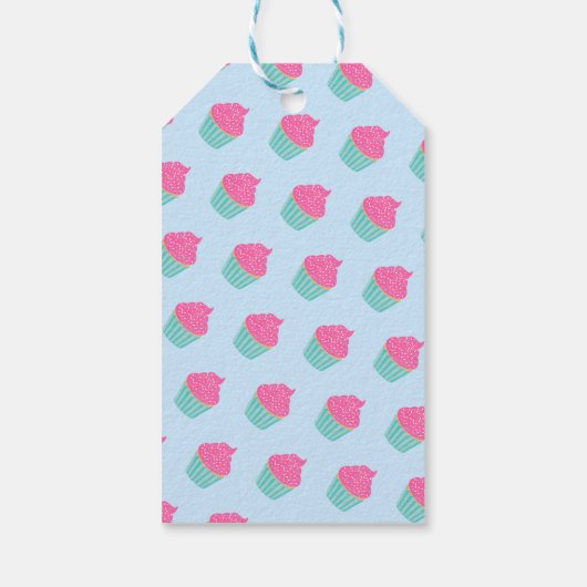 カップケーキ子供の誕生日ありがとう ギフトタグ (裏面)