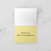 カップケーキ家族のつや消しはさくらんぼのケーキを振りかけます サンキューカード (内部)