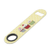 カップケーキ家族のつや消しはさくらんぼのケーキを振りかけます スピード栓抜き (正面アングル)