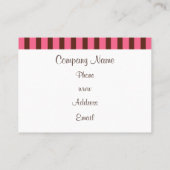 カップケーキ専門店の名刺 名刺 (裏面)