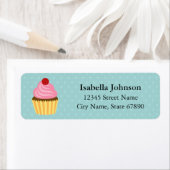 カップケーキ差出人住所ラベル ラベル (インサイチュ)