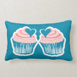 カップケーキ愛カスタムな文字のカップルの装飾用クッション ランバークッション