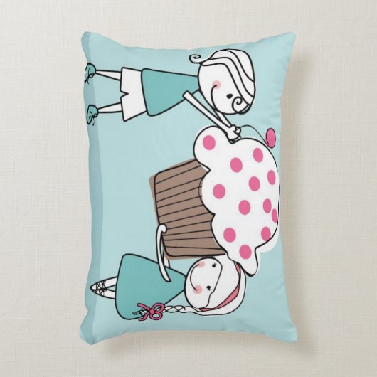 カップケーキ愛 アクセントクッション (正面(垂直))